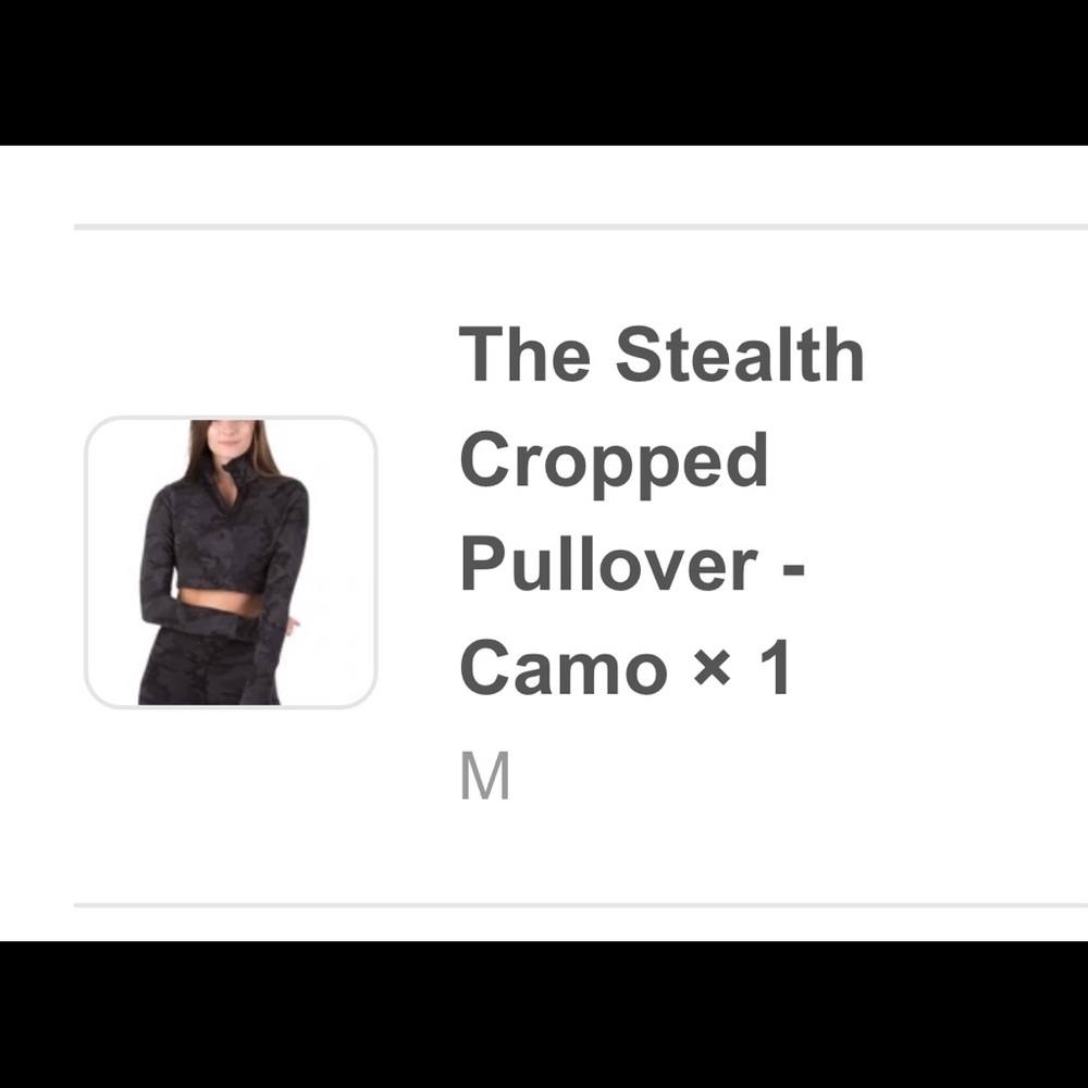 P’tula Stealth Cropped Pullover Camo